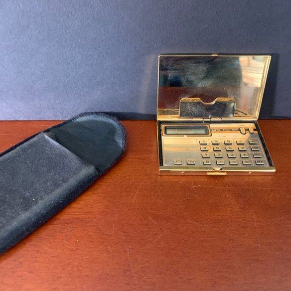 Vintage SAY NO TO DRUGS The Golden Case 24K Brass Calculator Nancy Reagan - Picture 6 of 6